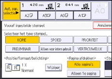 Afbeelding van bedieningspaneel