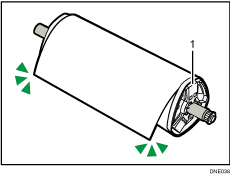 Genummerde illustratie papierrol