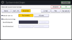 Afbeelding van bedieningspaneel