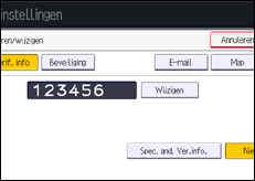 Afbeelding van bedieningspaneel