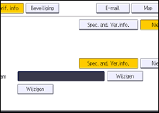 Afbeelding van bedieningspaneel