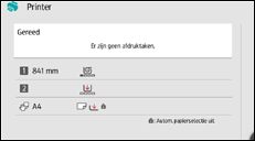 Afbeelding van bedieningspaneel
