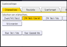 Afbeelding van bedieningspaneel