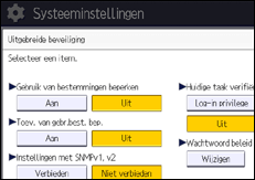 Afbeelding van bedieningspaneel