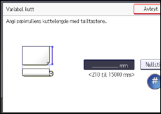 Illustrasjon av kontrollpanelet