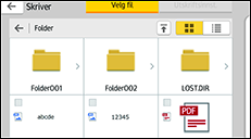 Illustrasjon av betjeningspanelet