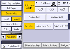 Illustrasjon av kontrollpanelet