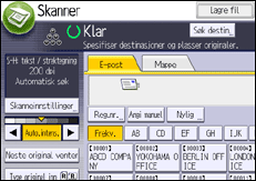 Illustrasjon av kontrollpanelet