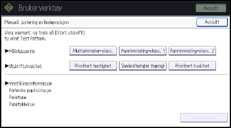 Illustrasjon av kontrollpanelet