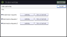 Illustrasjon av kontrollpanelet