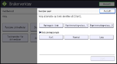 Illustrasjon av kontrollpanelet