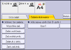 Ilustracja ekranu panela operacyjnego