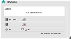 Ilustracja ekranu panela operacyjnego