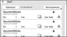 Ilustracja ekranu panela operacyjnego