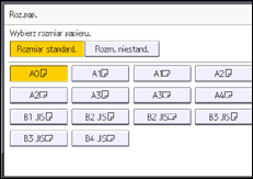 Ilustracja ekranu panela operacyjnego