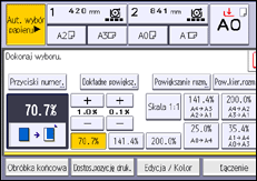 Ilustracja ekranu panela operacyjnego