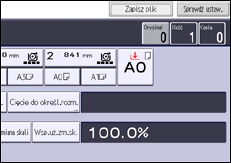 Ilustracja ekranu panela operacyjnego