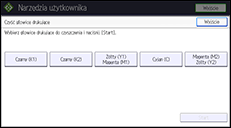 Ilustracja ekranu panela operacyjnego