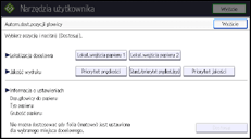 Ilustracja ekranu panela operacyjnego