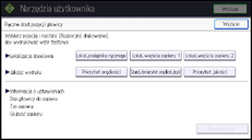 Ilustracja ekranu panela operacyjnego