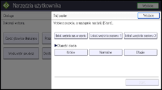Ilustracja ekranu panela operacyjnego