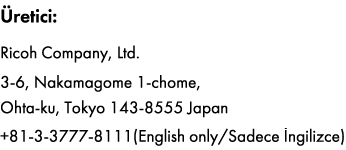 Ilustração do endereço da Ricoh