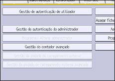 Ilustração do ecrã do painel de operação