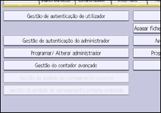 Ilustração do ecrã do painel de operação