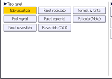 Ilustração do ecrã do painel de operação