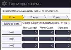 Иллюстрация экрана панели управления