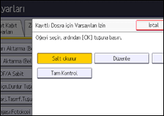 İşlem paneli ekran çizimi