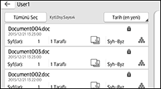 İşletim paneli ekran görseli