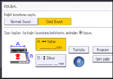 İşlem paneli ekran çizimi
