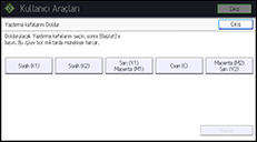 İşlem paneli ekran çizimi