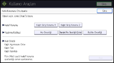 İşlem paneli ekran çizimi