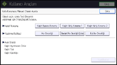 İşlem paneli ekran çizimi