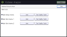 İşlem paneli ekran çizimi
