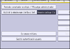 Il·lustració de pantalla del panell d'operacions