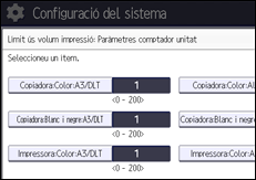 Il·lustració de pantalla del panell d'operacions