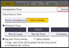 Il·lustració de pantalla del panell d'operacions