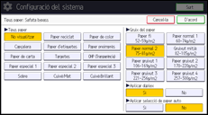 Il·lustració de pantalla del panell d'operacions