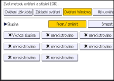Ilustrace displeje ovládacího panelu