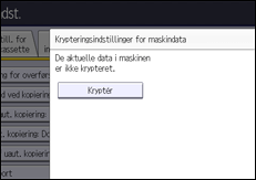 Illustration af displayet på betjeningspanelet