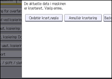 Illustration af displayet på betjeningspanelet