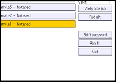 Illustration af displayet på betjeningspanelet