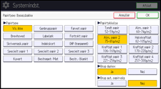 Illustration af displayet på betjeningspanelet