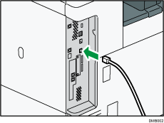 Abbildung des Anschlusses des Ethernet-Kabels