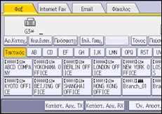 Εικόνα οθόνης πίνακα χειρισμού