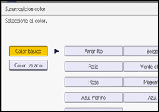 Ilustración de la pantalla panel de mandos