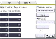 Ilustración de la pantalla panel de mandos